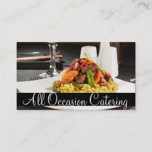 Carte De Visite Traiteur Chef Organisateur de Mariage Nourriture R