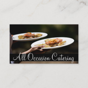 Carte De Visite Traiteur Chef Organisateur de Mariage Nourriture R