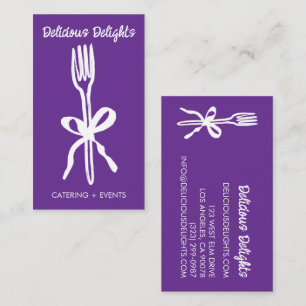 Carte De Visite Traiteur Chef Organisation d'événements Préparatio