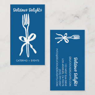 Carte De Visite Traiteur Chef Organisation d'événements Préparatio