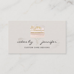 Carte De Visite Traiteur de mariage artisanale gris pour gâteaux d