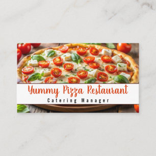 Carte De Visite Traiteur de restaurant de pizza Service de traiteu