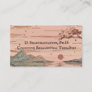 Carte De Visite Tranquille Scène Professionnel