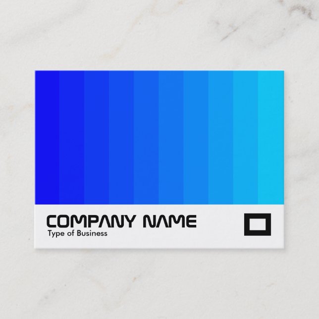 Carte De Visite Transition des couleurs - Couleurs bleues (Devant)