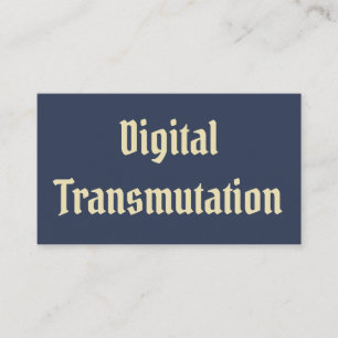 Carte De Visite Transmutation numérique