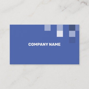 Carte De Visite Transparence contemporaine Bleu Fin