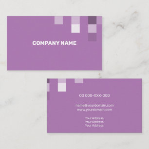 Carte De Visite Transparence contemporaine de Fine Lilac