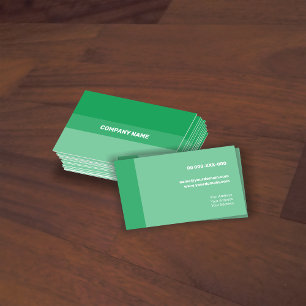Carte De Visite Transparence verte contemporaine fraîche