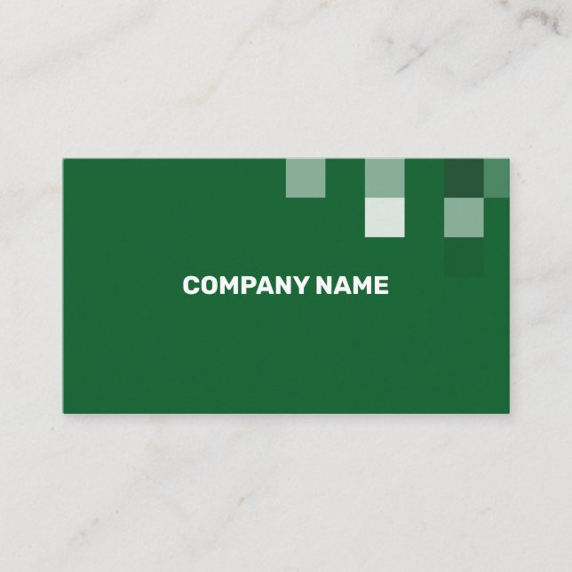 Carte De Visite Transparence verte fine contemporaine (Devant)