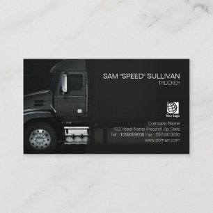 Carte De Visite Transport de camion Haulard Camion noir devant