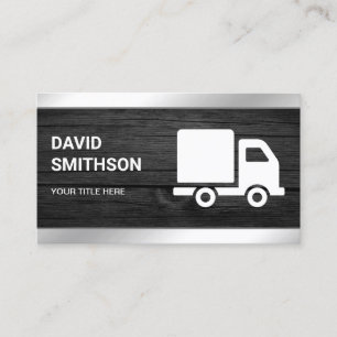 Carte De Visite Transport de marchandises de la logistique du bois