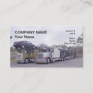 Carte De Visite transport de transporteur de voiture