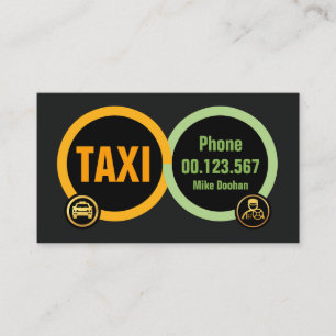 Carte De Visite Transport des pneus de taxi