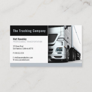 Carte De Visite Transport et logistique   Camion