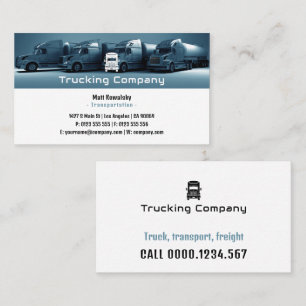 Carte De Visite Transport et logistique   Camions