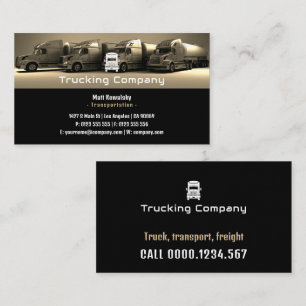 Carte De Visite Transport et logistique   Camions