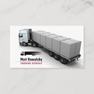 Carte De Visite Transport et logistique   Services de camionnage
