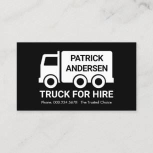Carte De Visite Transport routier créatif par camion