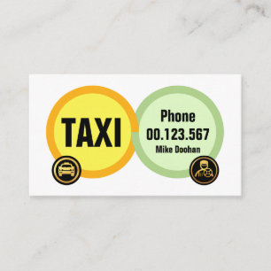 Carte De Visite Transport Taxi des pneus interdépendants