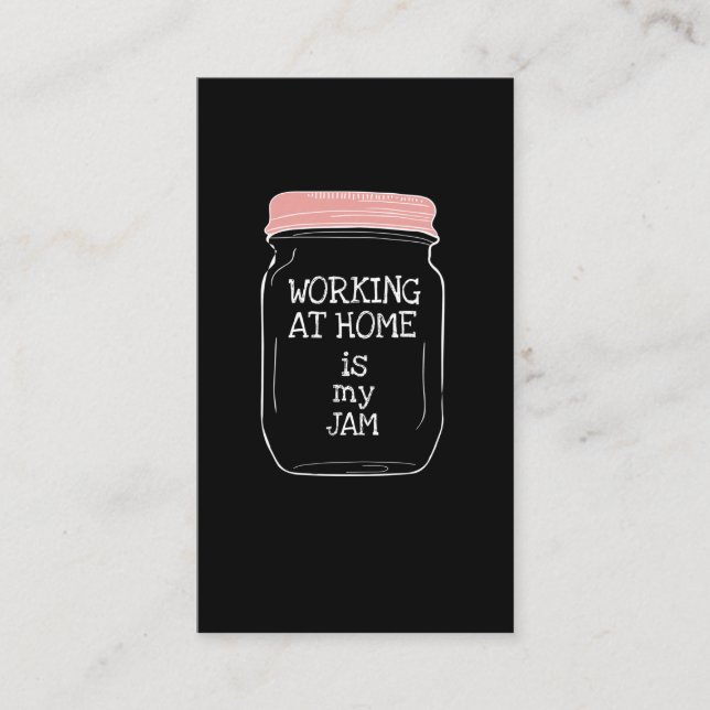 Carte De Visite Travail De Maison Jam Funny Travail De Maison (Devant)