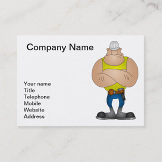 Carte De Visite Travailleur de la construction
