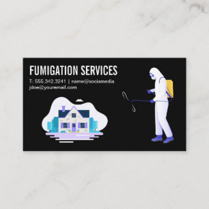 Carte De Visite Travailleur de la fumigation