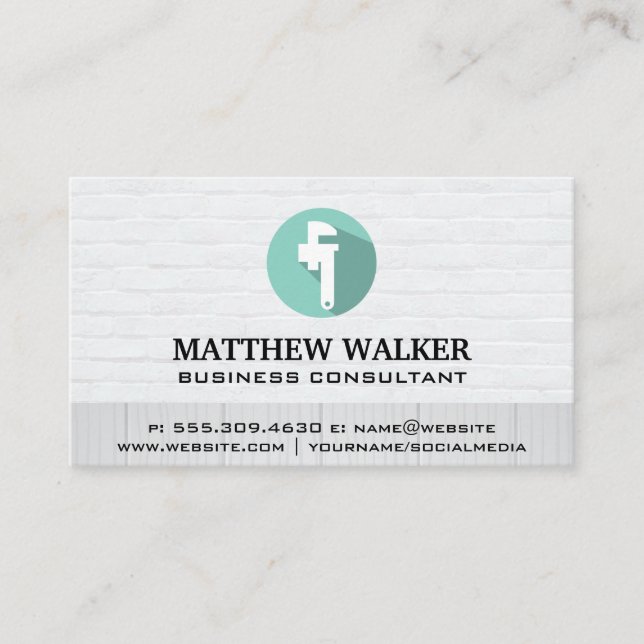 Carte De Visite Travailleur qualifié | Services de plomberie (Devant)