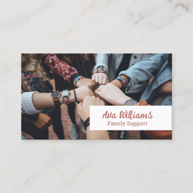 Carte De Visite Travailleur social (Devant)