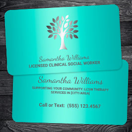 Carte De Visite Travailleur social clinique agréé
