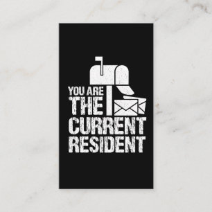 Carte De Visite Travailleurs postaux drôles de facteur résident