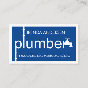 Carte De Visite Travaux de plomberie de tuyauterie de plombier ble