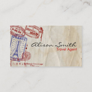 Carte De Visite Travel Agent