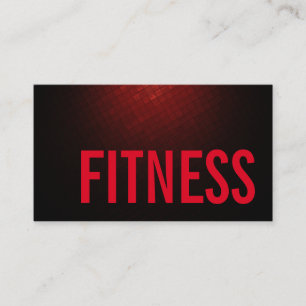 Carte De Visite Trend Brownish Red Personal Fitainer Sports