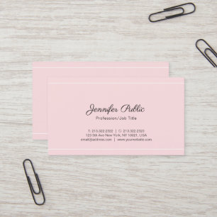 Carte De Visite Trending Modern Sophisticated Plain Deluxe Silk