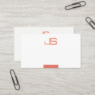 Carte De Visite Trending Moderne Élégant Modèle Monogramme