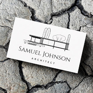 Carte De Visite Trendy Architecture Minimalist & Clean Architect