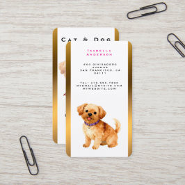 Carte De Visite Trendy Luxury Grooming Dog Personalized Collection
