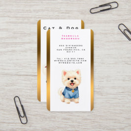 Carte De Visite Trendy Luxury Grooming Pet Personalized Collection