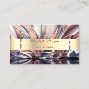 Carte De Visite Trendy Professional Gold Stripe Abstrait