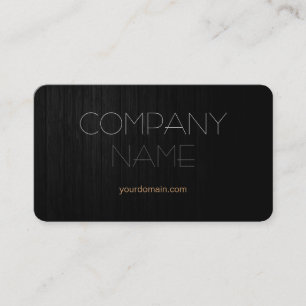 Carte De Visite Trendy Stylish Grey Wood Nom de l'entreprise