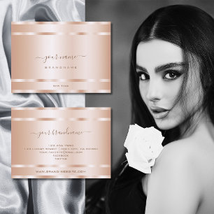 Carte De Visite Très élégant Rose Gold Effet Professionnel Moderne