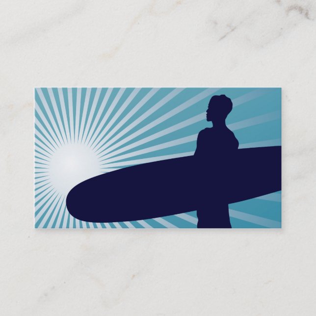 Carte De Visite très haut dans le ciel surfant (Devant)