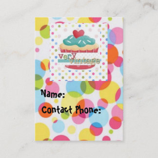 Carte De Visite Très vintage