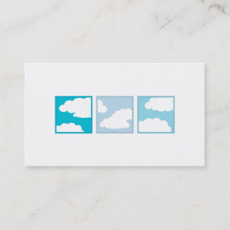 Carte De Visite Tri Carrés - nuages