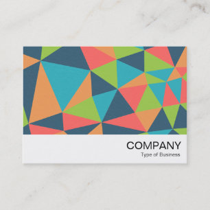 Carte De Visite Triangles Abstrait 04