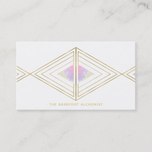 Carte De Visite *~* Triangles d'or Géométrie sacrée Alchimie du