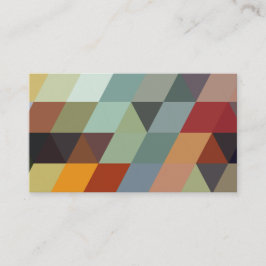Carte De Visite Triangles multicolores géométriques des motifs |