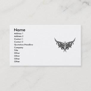 Carte De Visite tribal-vecteur-clipart-5, Nom, Adresse 1, Addre...