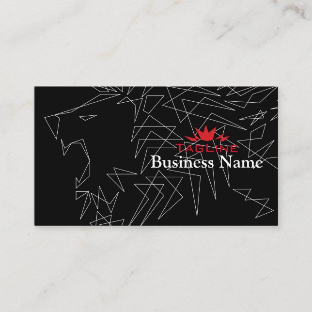Carte De Visite Tribe Rar Lion Outline RoyaL Crown (Devant)