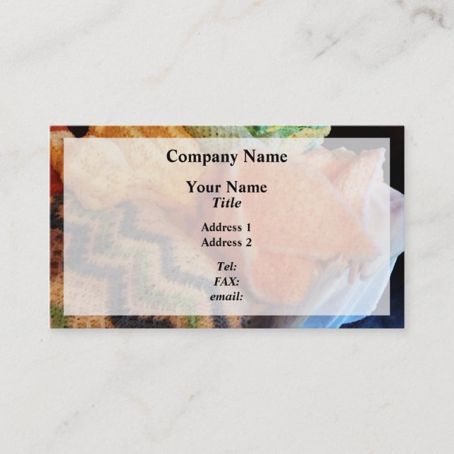 Carte De Visite Tricot bébé (Devant)